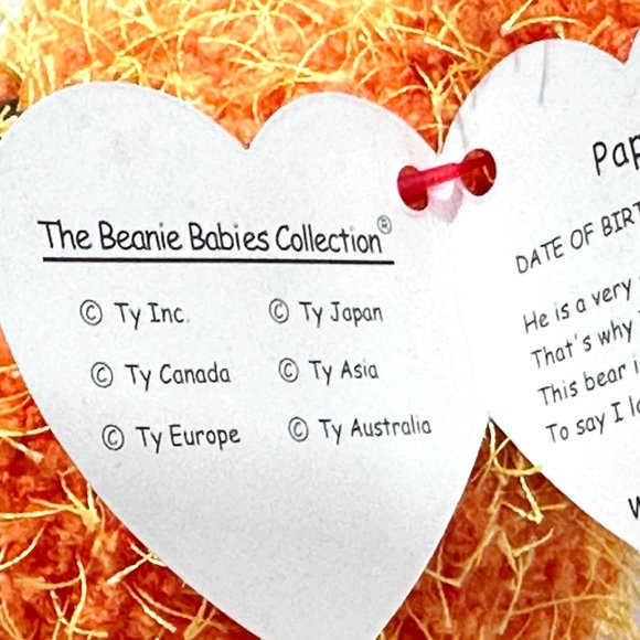 Ty Beanie Baby 10th Anniversary "Pappa" Bear (2002) - Picture 9 of 9